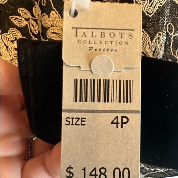 Talbots | NWT Mesh Embroidered Evening Jacket - Size 4P - Picture 6 of 7